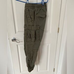 H&M Olive Cargo Jogger Pants
